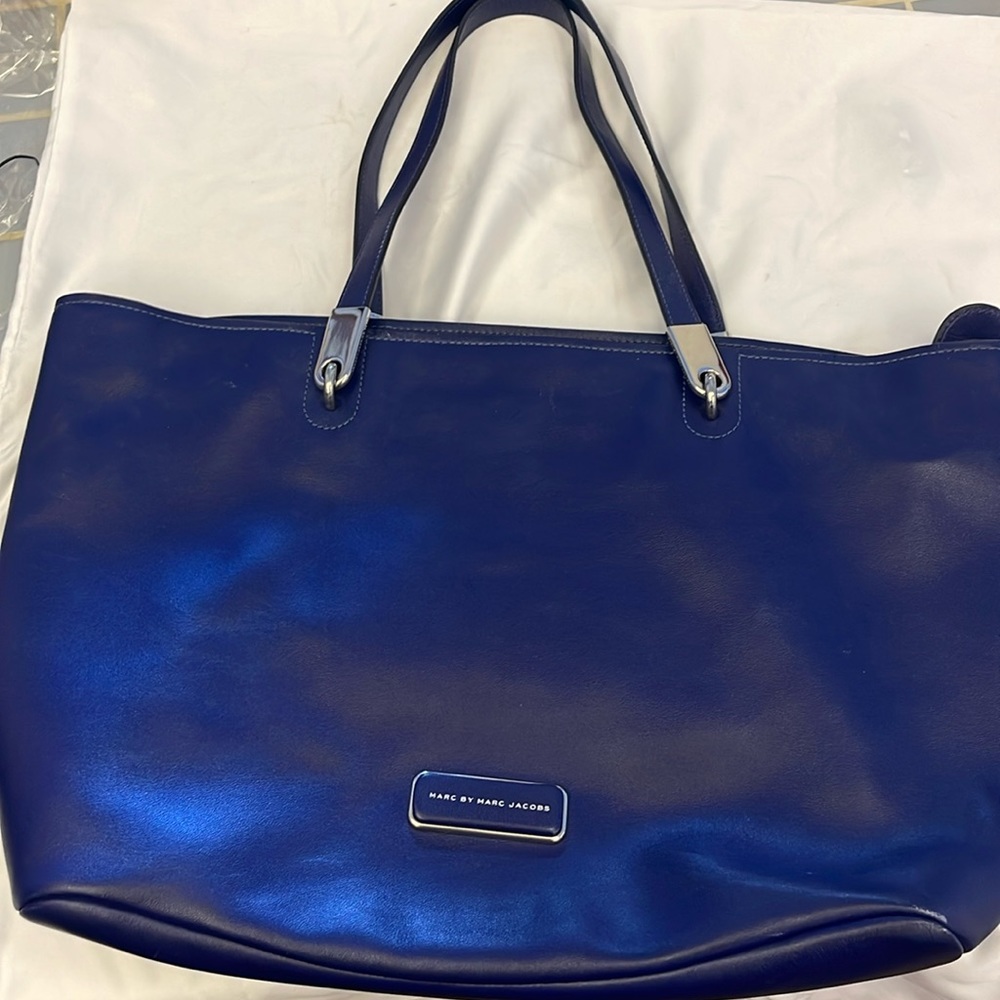 Marc Jacob’s Large, Blue, Leather, Handbab